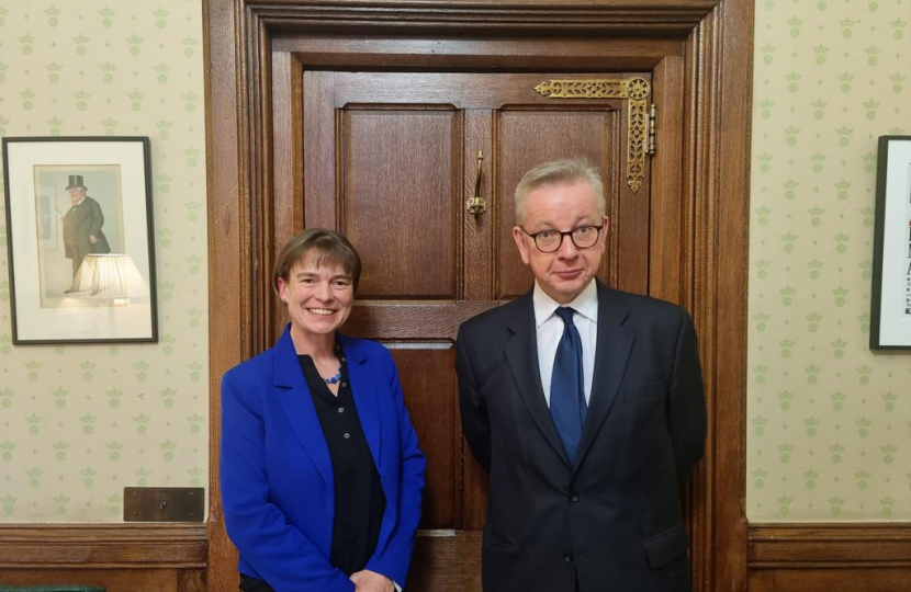 Selaine with Michael Gove