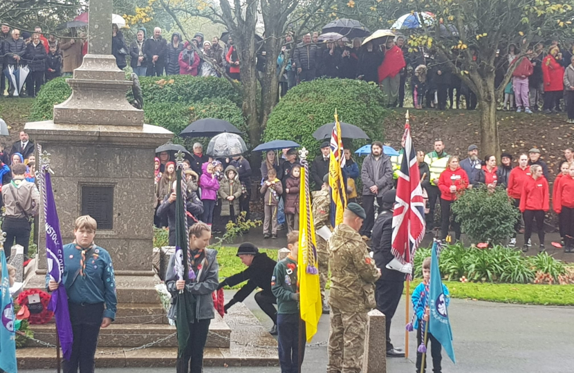 Barnstaple wreath laying