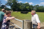 Selaine at a farm