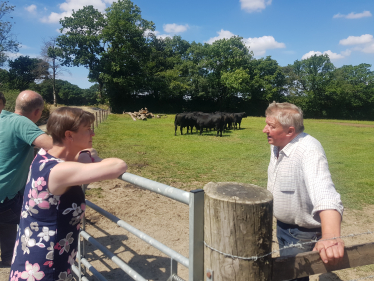 Selaine at a farm