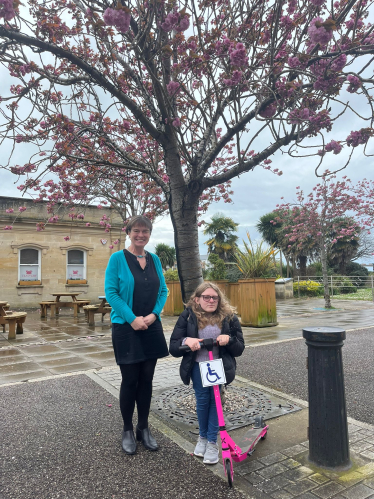 Selaine with Ella Wakley in Barnstaple